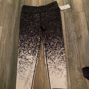 Ombré cropped athletic leggings